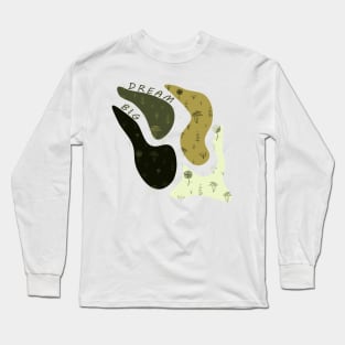 Floral Green Olive 02 Long Sleeve T-Shirt